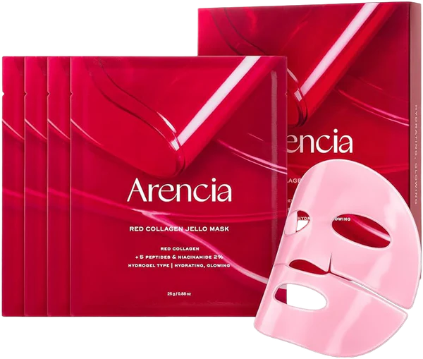 Arencia - Red Collagen Jello Mask 25g (4 pcs)