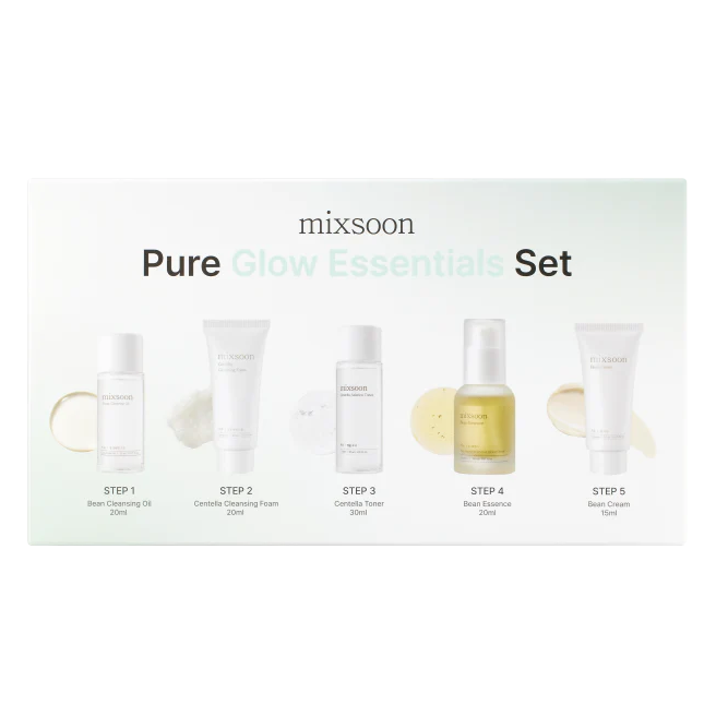 Mixsoon - Pure Glow Essentials Set (5 pcs travel size)