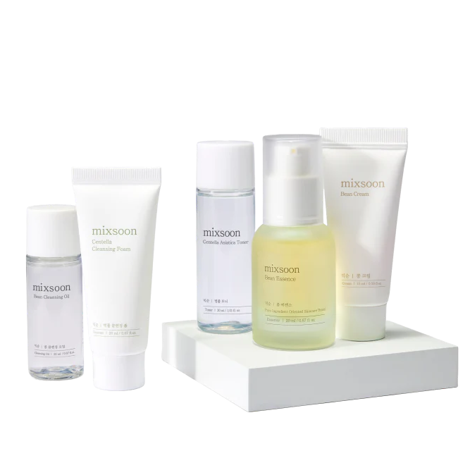 Mixsoon - Pure Glow Essentials Set (5 pcs travel size)